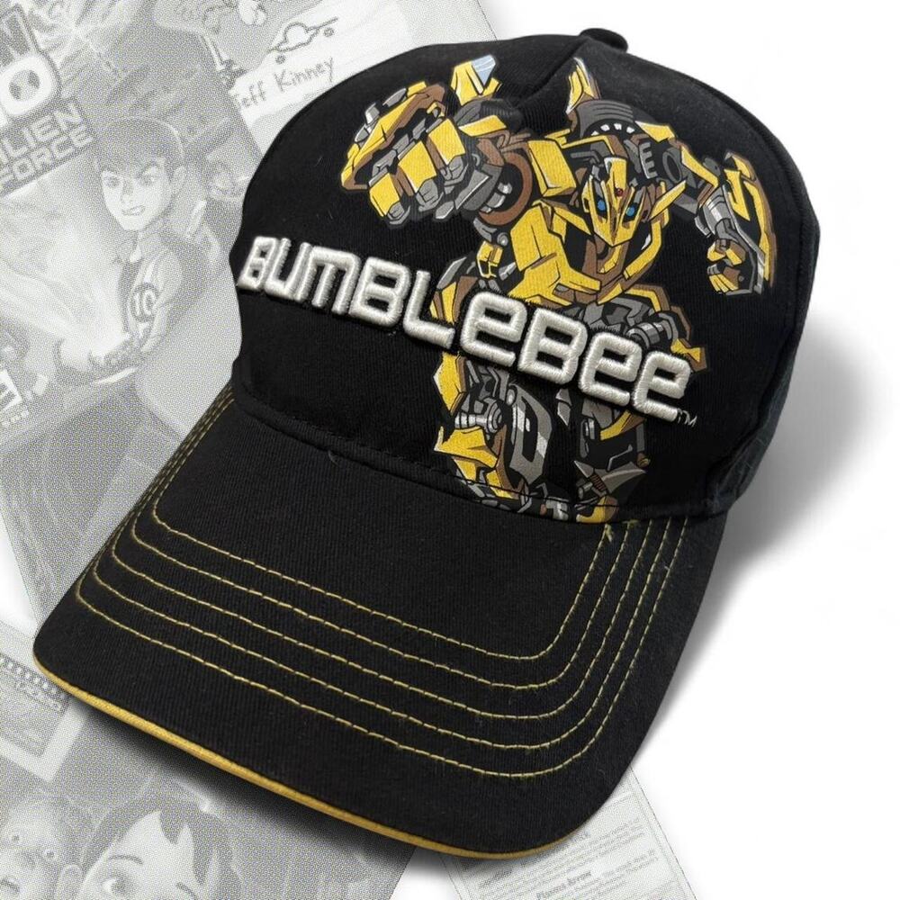 Y2k Transformers Bumblebee Autobot Graphic Strap back Hat